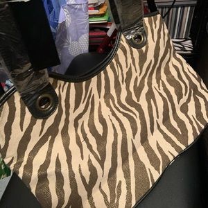 Zebra print purse
